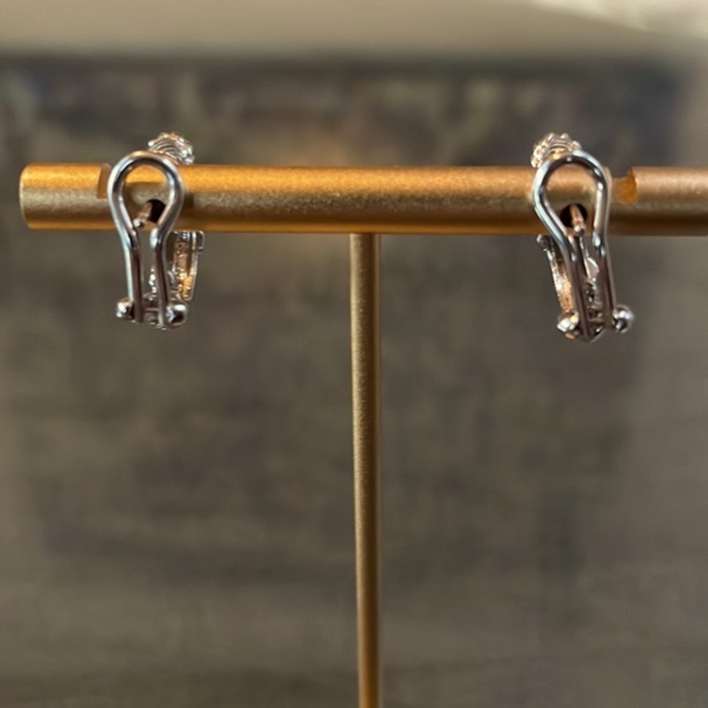 Judith Ripka sterling rope hoop earrings - Picture 6 of 11